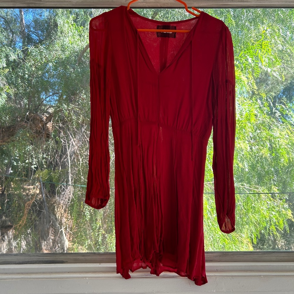 Red reformation dress